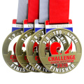 Sem pedido mínimo Projete sua própria lembrança Sport Marathon Medalha de finalizador personalizado